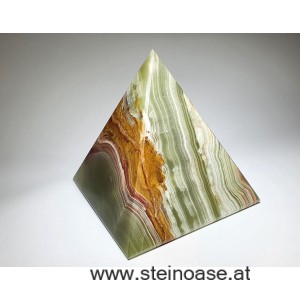 Pyramide Onyx-Marmor 10cm